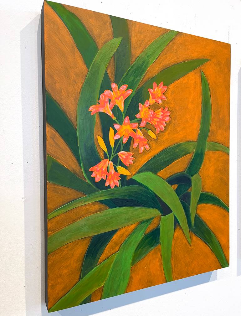 Original Abstract Floral Painting by Michael Pfleghaar