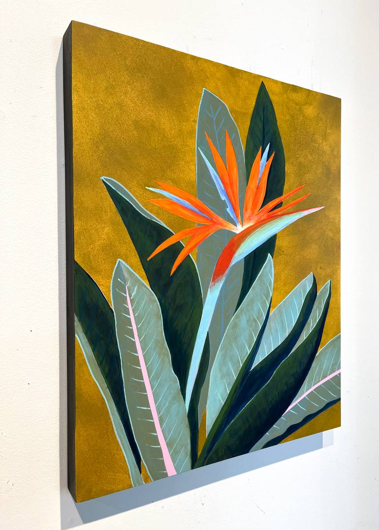 Original Abstract Floral Painting by Michael Pfleghaar