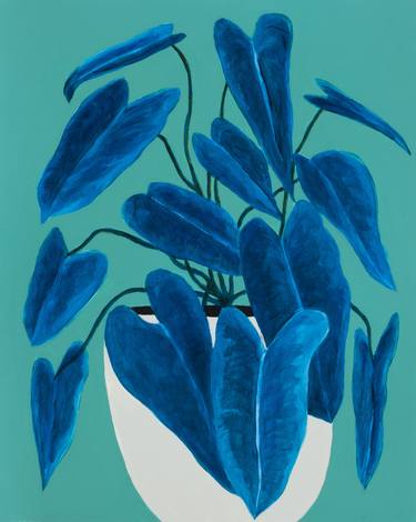 Original Abstract Botanic Paintings by Michael Pfleghaar