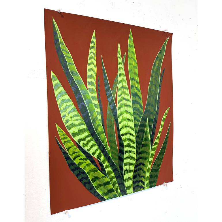 Original Abstract Botanic Painting by Michael Pfleghaar