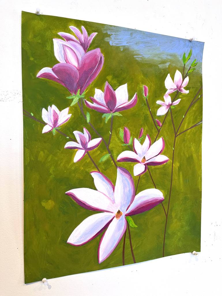 Original Floral Painting by Michael Pfleghaar