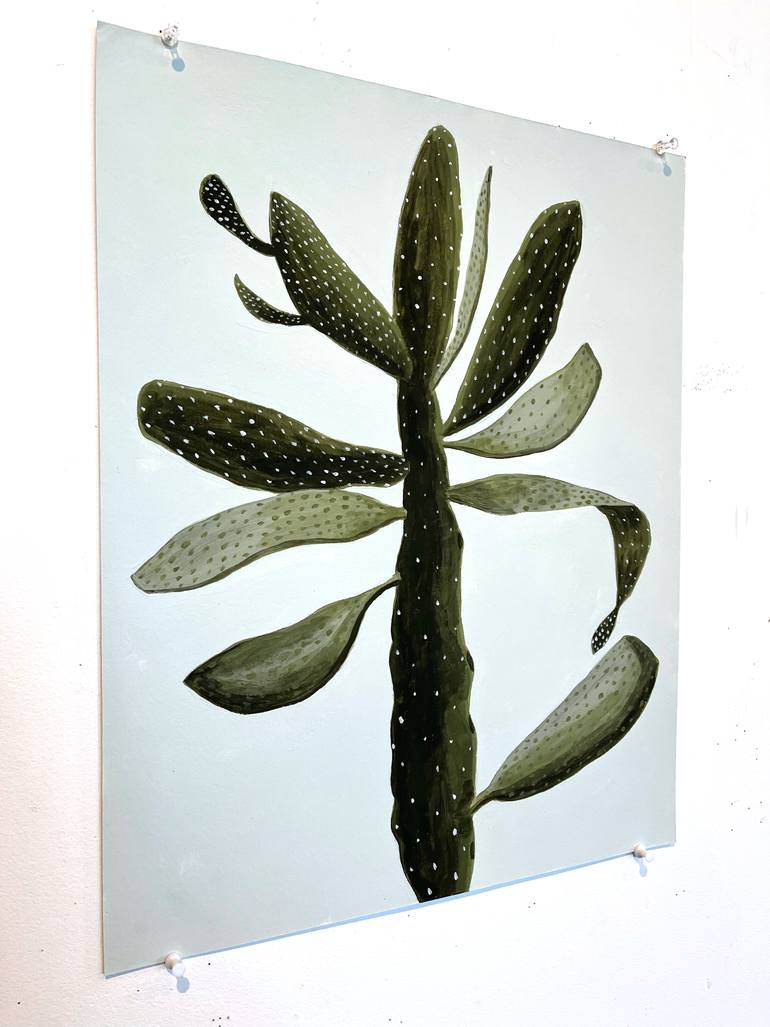 Original Abstract Botanic Painting by Michael Pfleghaar