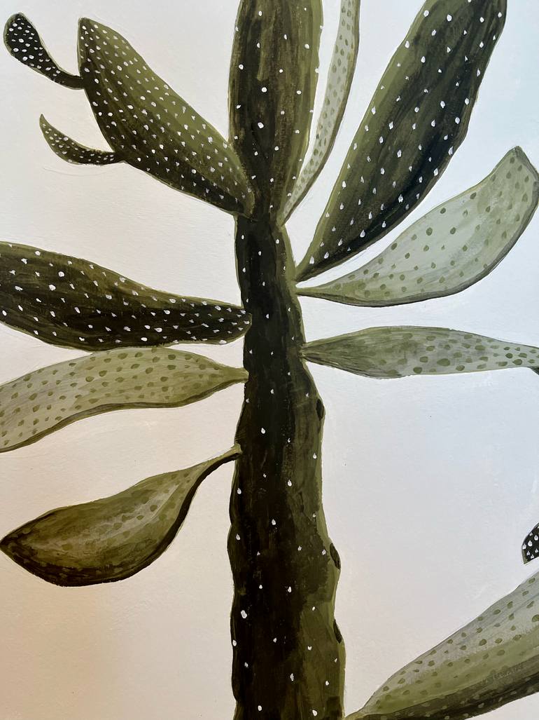 Original Abstract Botanic Painting by Michael Pfleghaar