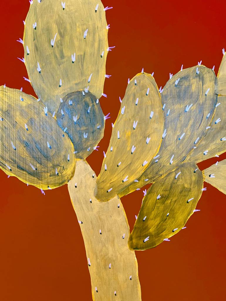 Original Abstract Botanic Painting by Michael Pfleghaar