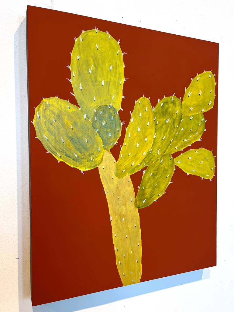 Original Abstract Botanic Painting by Michael Pfleghaar