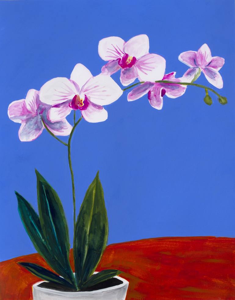 orchid flower painting