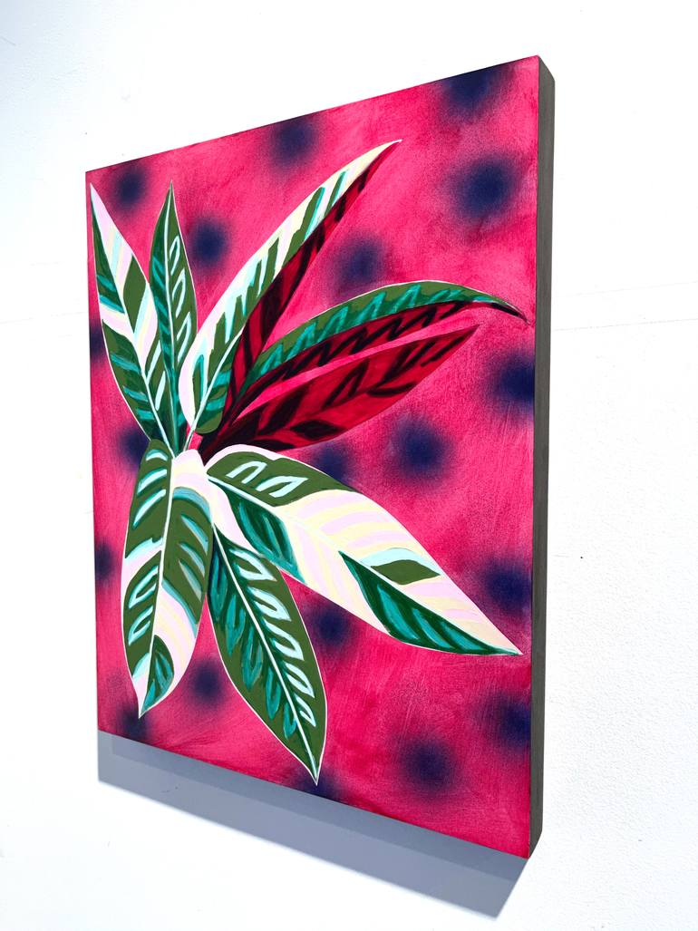 Original Abstract Botanic Painting by Michael Pfleghaar