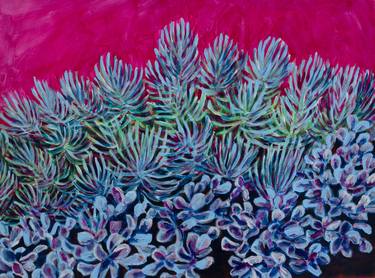 Original Abstract Botanic Paintings by Michael Pfleghaar