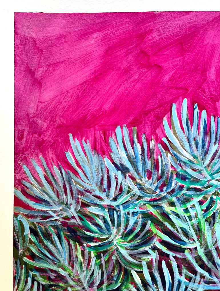 Original Abstract Botanic Painting by Michael Pfleghaar