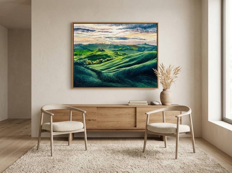 Original Impressionism Landscape Painting by Lorenzo Turini