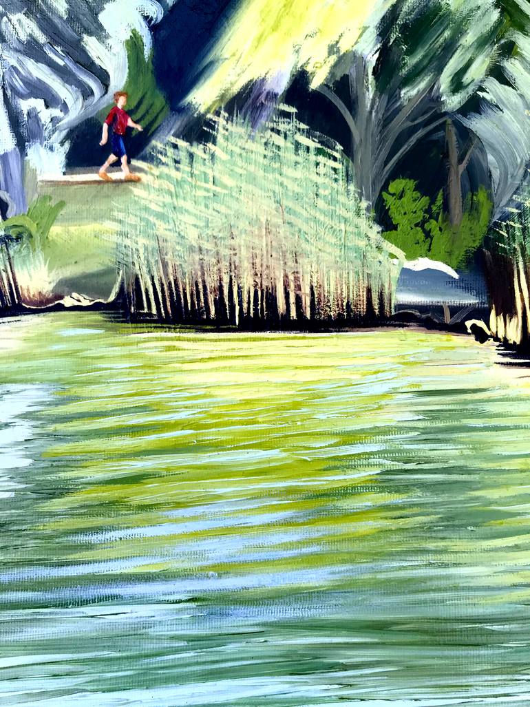 Original Impressionism Landscape Painting by Lorenzo Turini