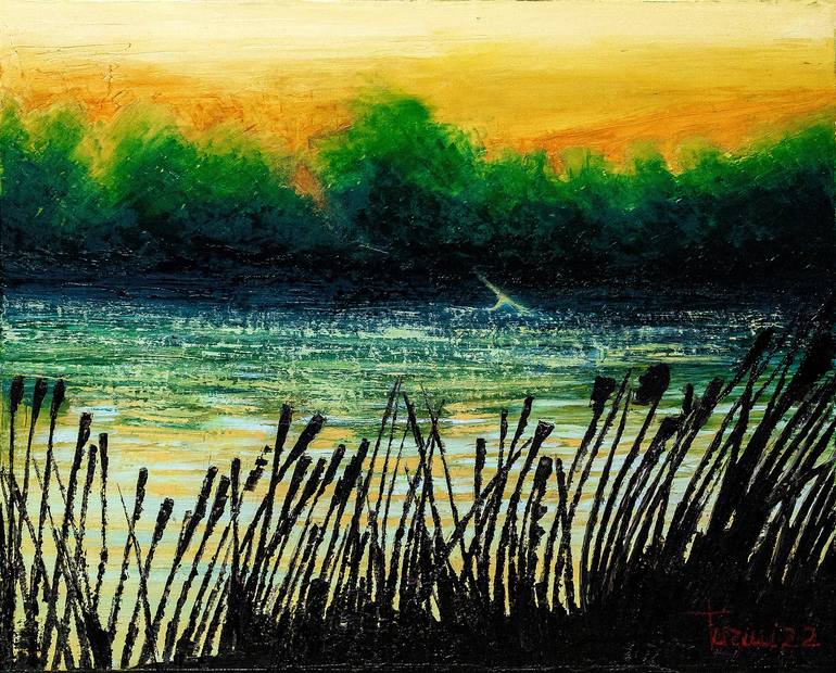 Original Impressionism Water Paintings by Lorenzo Turini