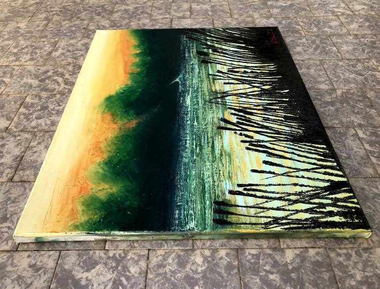 Original Impressionism Water Painting by Lorenzo Turini