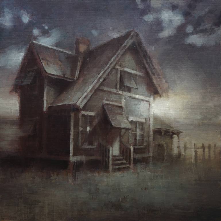 Original Contemporary Architecture Painting by Nicolas Martin