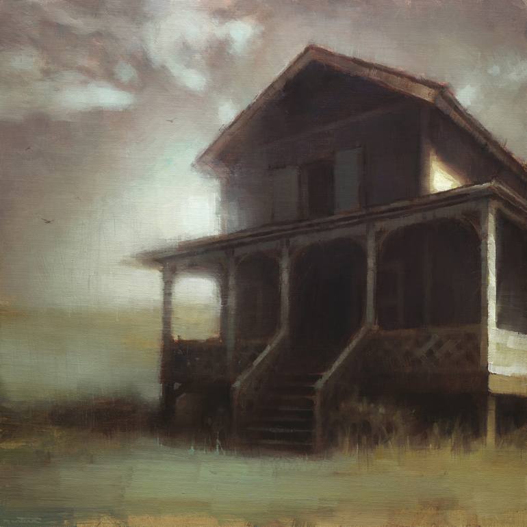 Original Contemporary Architecture Painting by Nicolas Martin