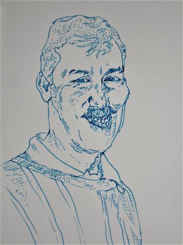 Print of Portrait Drawings by Nicholas Vaughan