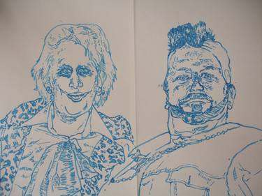 Original People Drawings by Nicholas Vaughan