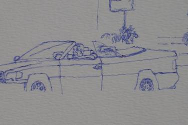 Original Car Drawings by Nicholas Vaughan