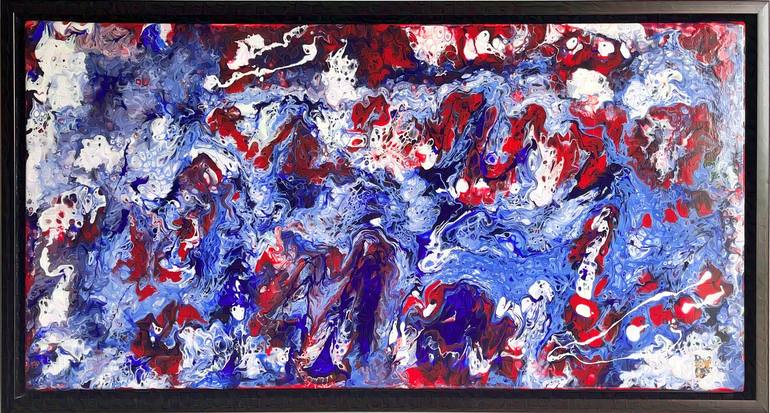 Original Expressionism Abstract Mixed Media by Papilou Louis Heinerth