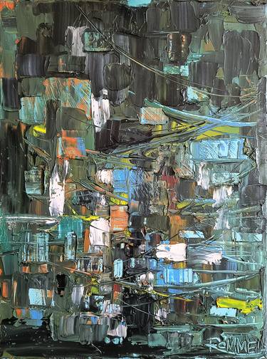 Original Abstract Landscape Paintings by Rommel Gracias