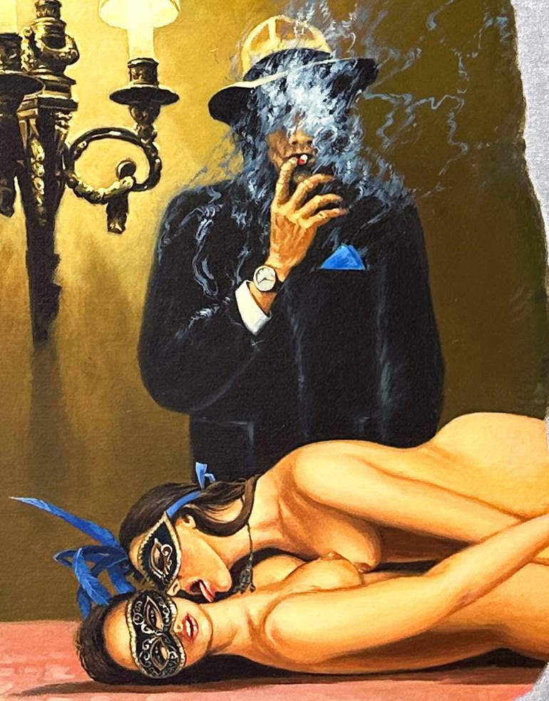Original Conceptual Fantasy Painting by Art Mag