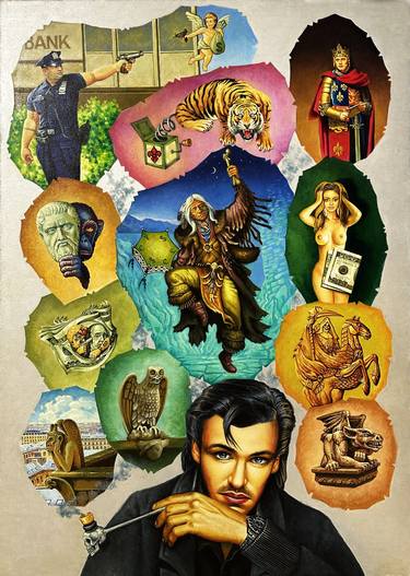 Original Conceptual Fantasy Paintings by Art Mag