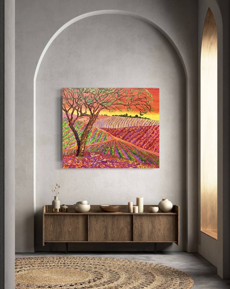 Original Expressionism Landscape Painting by Valerie Olson