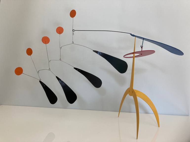 Original Kinetic Abstract Sculpture by Jan Bekker