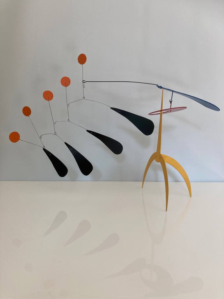 Original Kinetic Abstract Sculpture by Jan Bekker