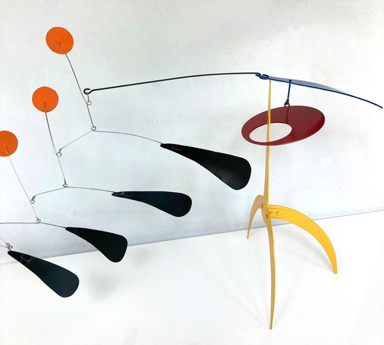 Original Kinetic Abstract Sculpture by Jan Bekker