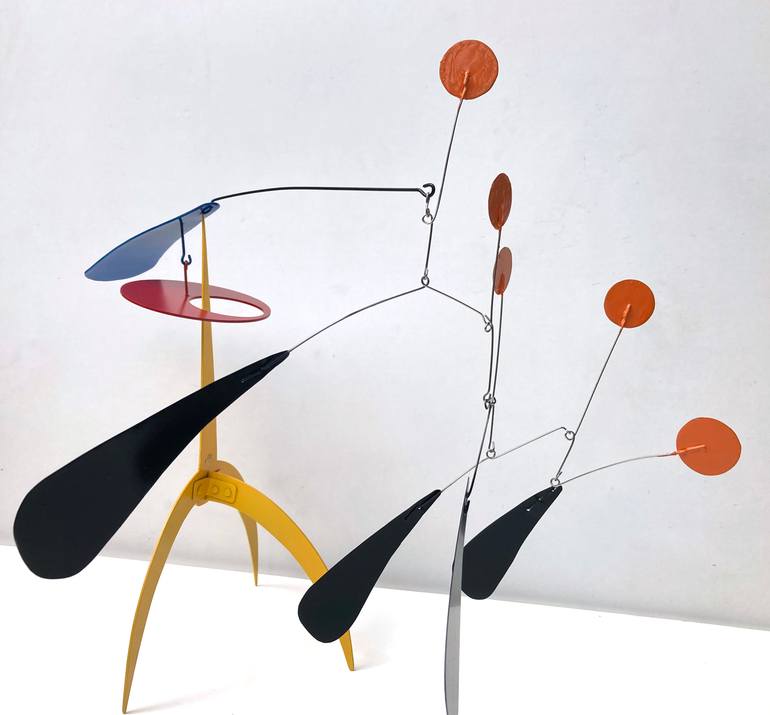 Original Kinetic Abstract Sculpture by Jan Bekker