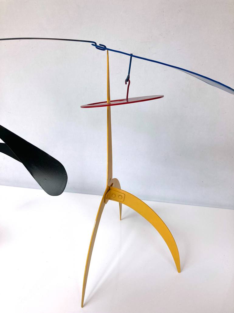Original Kinetic Abstract Sculpture by Jan Bekker