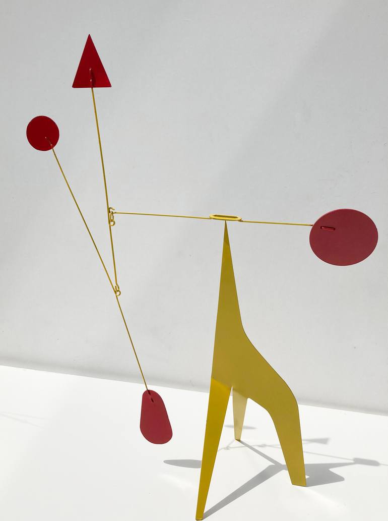 Original Kinetic Abstract Sculpture by Jan Bekker