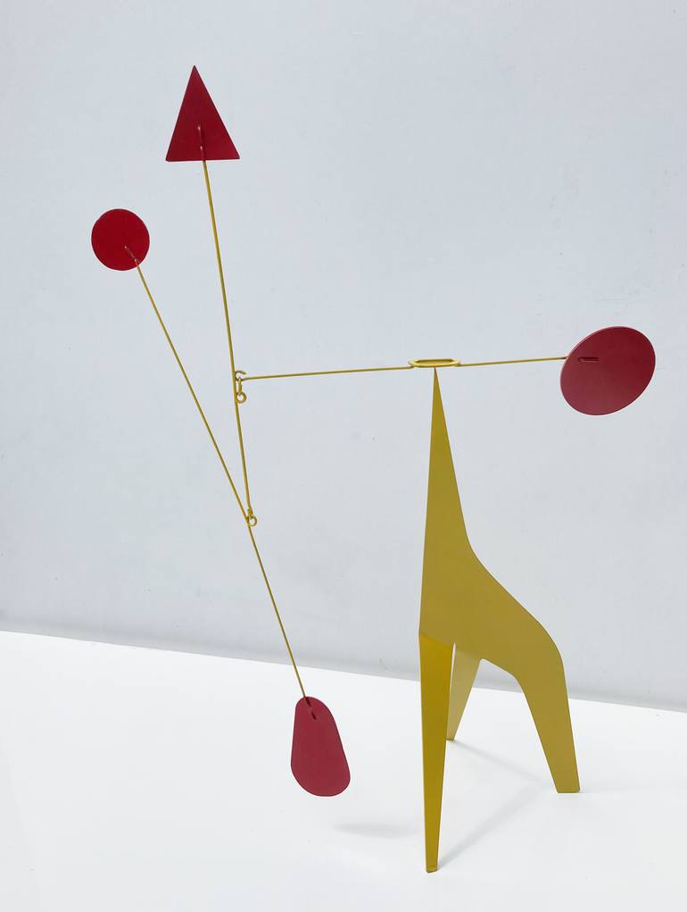 Original Kinetic Abstract Sculpture by Jan Bekker