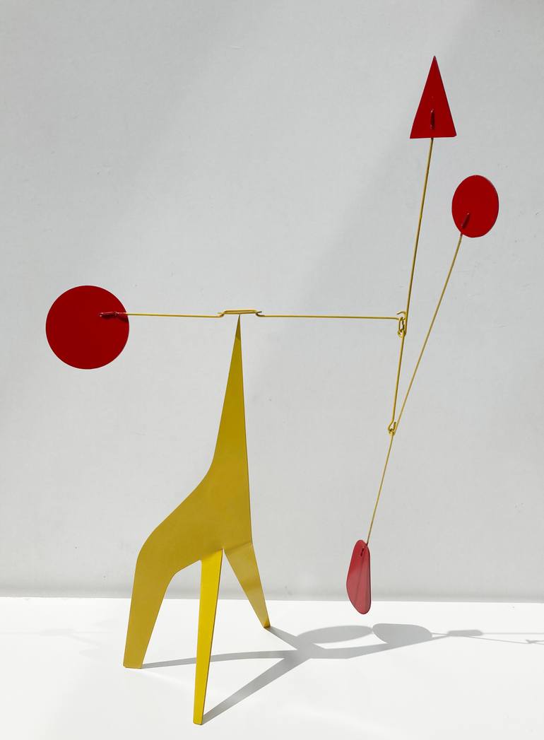 Original Kinetic Abstract Sculpture by Jan Bekker