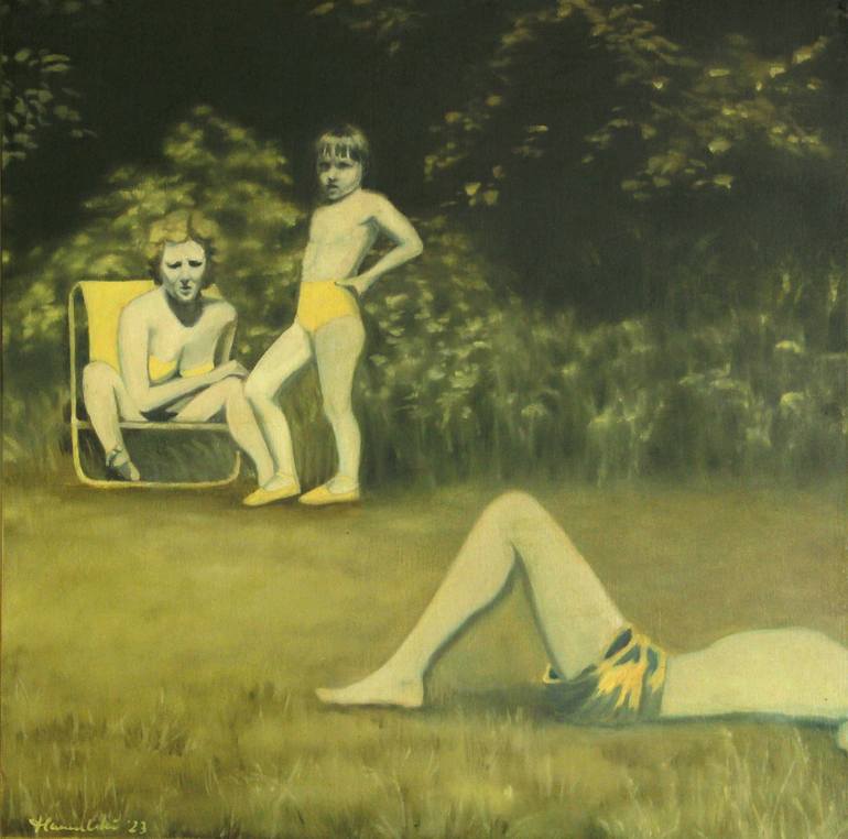 Original Contemporary Beach Paintings by Joanna Hamulski