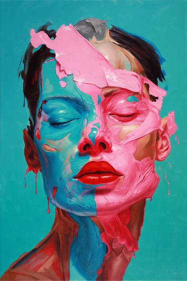 Original Realism Abstract Paintings by Fidel Garcia