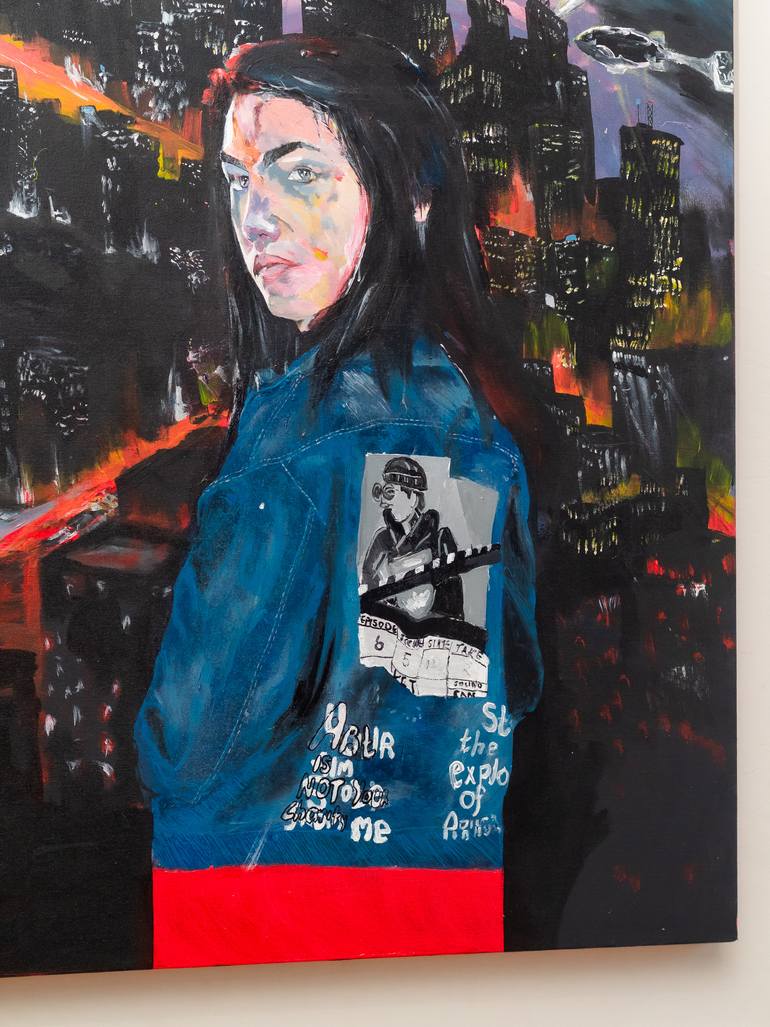 Original Symbolism Love Painting by Aqhoshile Gomeni