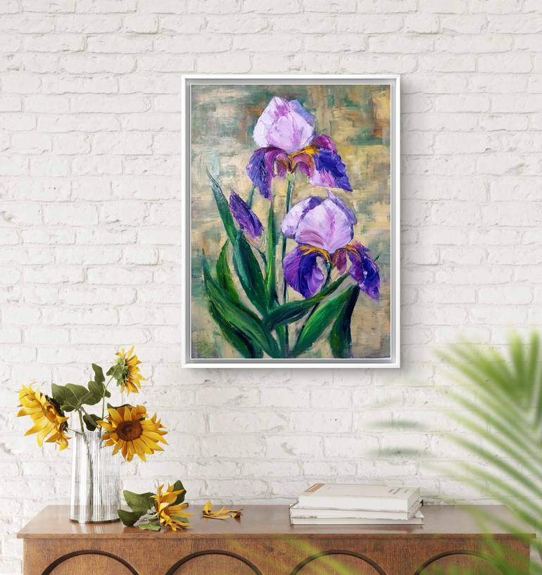 Original Contemporary Floral Painting by Helena Rozhko