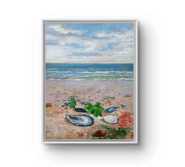 Original Contemporary Beach Painting by Helena Rozhko