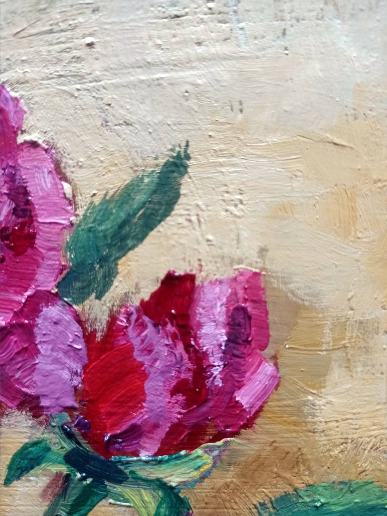 Original Contemporary Floral Painting by Helena Rozhko