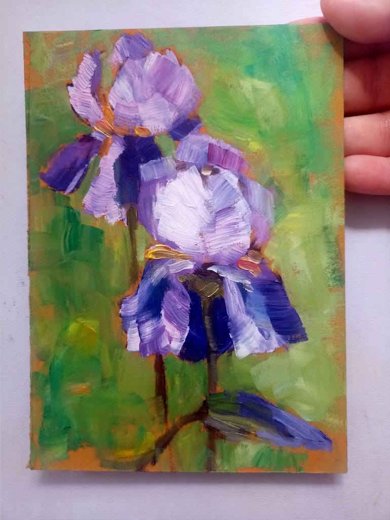 Original Impressionism Floral Painting by Helena Rozhko