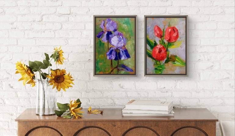 Original Impressionism Floral Painting by Helena Rozhko