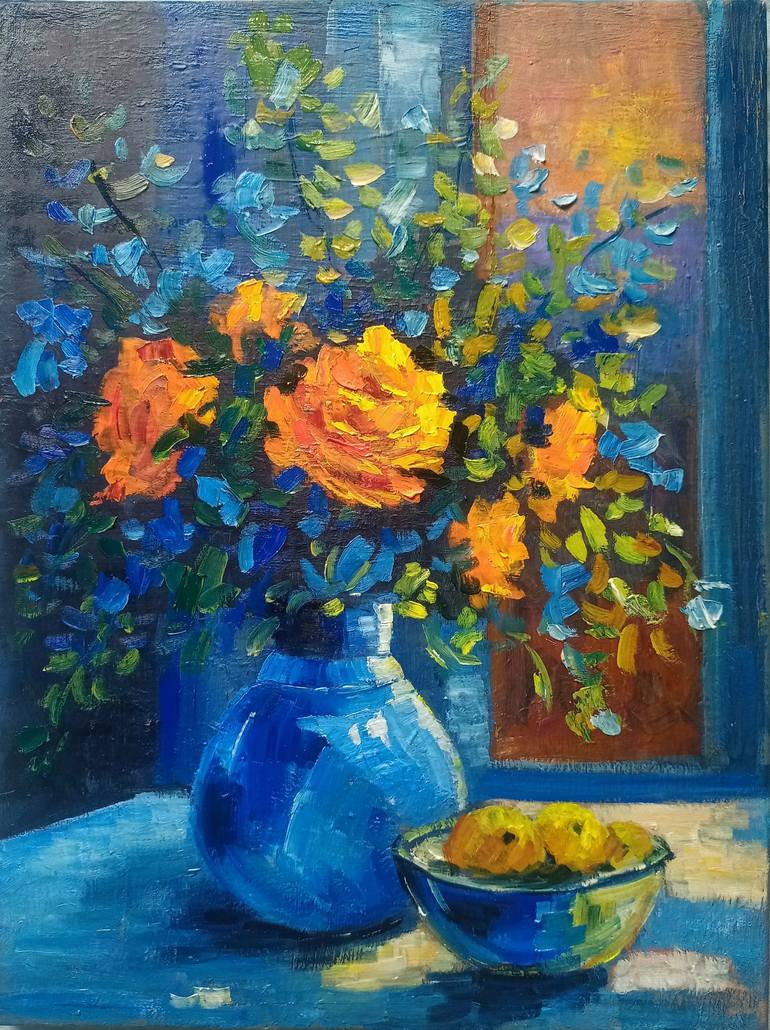 Print of Abstract Expressionism Still Life Paintings by Helena Rozhko