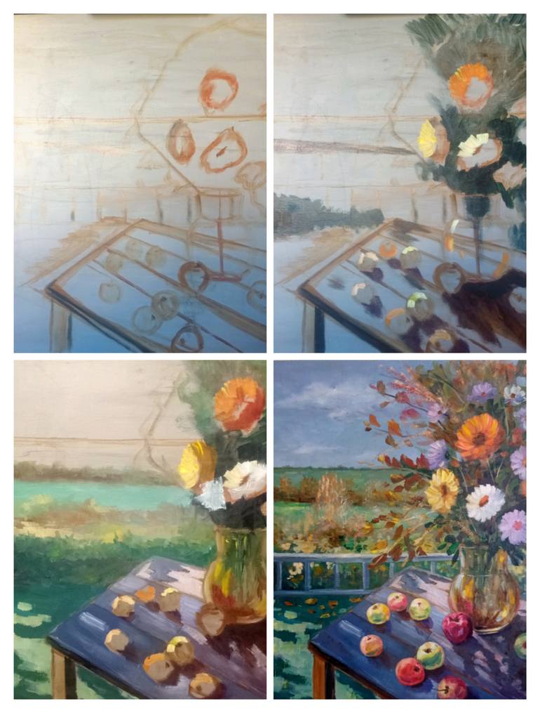 Original Contemporary Landscape Painting by Helena Thin