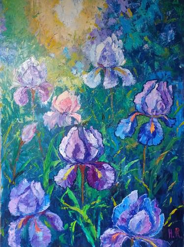 Original Contemporary Floral Painting by Helena Rozhko