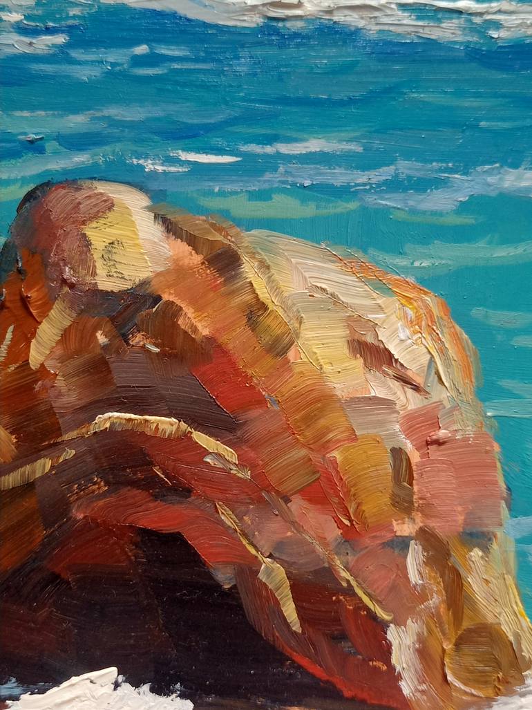 Original Contemporary Seascape Painting by Helena Thin
