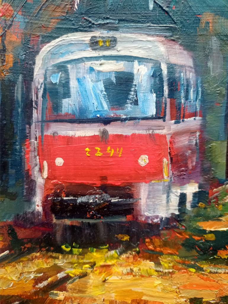 Original Contemporary Cities Painting by Helena Thin