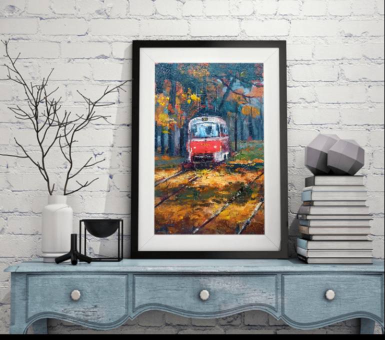 Original Contemporary Cities Painting by Helena Thin