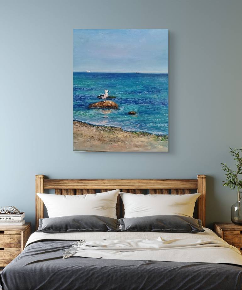 Original Contemporary Seascape Painting by Helena Rozhko
